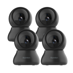 Indoor Security Camera 2K, FamViva 360° Pan Tilt Baby Monitor Pet Camera, 2.4GHz Wi-Fi Camera with Night Vision, Motion Detection, 2-Way Audio Siren, Cloud/SD Card, Compatible with Alexa- 4pack