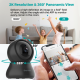 Indoor Security Camera 2K, Septekon 360° Pan Tilt Baby Monitor Pet Camera, 2.4GHz Wi-Fi Camera with Night Vision, Motion Detection, 2-Way Audio Siren, Cloud/SD Card, Compatible with Alexa Indoor Security Camera 2K, Septekon 360° Pan Tilt Baby Monitor Pet Camera, 2.4GHz Wi-Fi Camera with Night Vision, Motion Detection, 2-Way Audio Siren, Cloud/SD Card, Compatible with Alexa