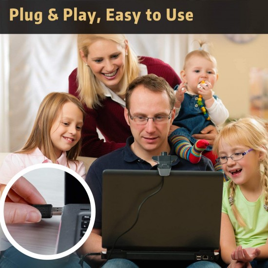 1080P HD Webcam with Microphone, Septekon Streaming Computer Web Camera for Laptop/Desktop/Mac/TV, USB PC Cam for Video Calling, Conferencing, Gaming 1080P HD Webcam with Microphone, Septekon Streaming Computer Web Camera for Laptop/Desktop/Mac/TV, USB PC Cam for Video Calling, Conferencing, Gaming