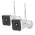 Security Camera Outdoor, Septekon 2K WiFi Home Surveillance Camera, IP66 Waterproof FHD Night Vision Cameras with Motion Detection, 2-Way Audio, Cloud Storage, Work with Alexa - S50-2Pack