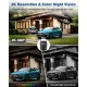 Vidome 2K Solar Security Cameras Wireless Outdoor, 360°PTZ Battery Powered Outdoor Camera, 2.4G WiFi Camera with Spotlight Color Night Vision, Motion Sensor Alarm, IP66, Black B40 Vidome 2K Solar Security Cameras Wireless Outdoor, 360°PTZ Battery Powered Outdoor Camera, 2.4G WiFi Camera with Spotlight Color Night Vision, Motion Sensor Alarm, IP66, Black B40