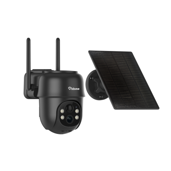 Vidome 2K Solar Security Cameras Wireless Outdoor, 360°PTZ Battery Powered Outdoor Camera, 2.4G WiFi Camera with Spotlight Color Night Vision, Motion Sensor Alarm, IP66, Black B40 Vidome 2K Solar Security Cameras Wireless Outdoor, 360°PTZ Battery Powered Outdoor Camera, 2.4G WiFi Camera with Spotlight Color Night Vision, Motion Sensor Alarm, IP66, Black B40