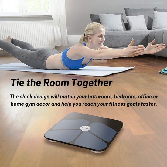 Septekon Smart Body Fat Scale - Bluetooth Weight Scale with ITO Coating - Accurate BMI Bathroom Digital Scales with Smartphone App - Body Composition Analyzer and Weighing Scale for Boy Fat Percentage Septekon Smart Body Fat Scale - Bluetooth Weight Scale with ITO Coating - Accurate BMI Bathroom Digital Scales with Smartphone App - Body Composition Analyzer and Weighing Scale for Boy Fat Percentage